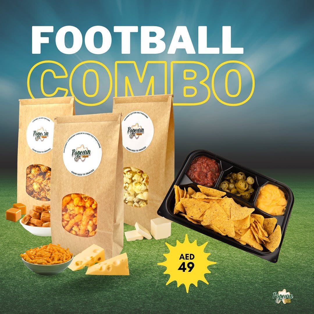 large Football popcorn combo in dubai